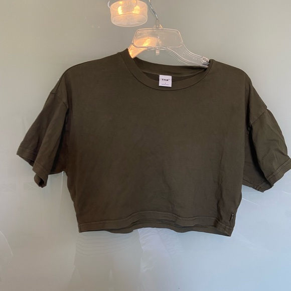 Aritzia Tops - TNA Laid Back T-Shirt in olive green